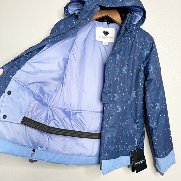 Obermeyer Teen Girls Taja Print Jacket Blue‎ Celestial - Juniors Size XL - NWT - Picture 12 of 15
